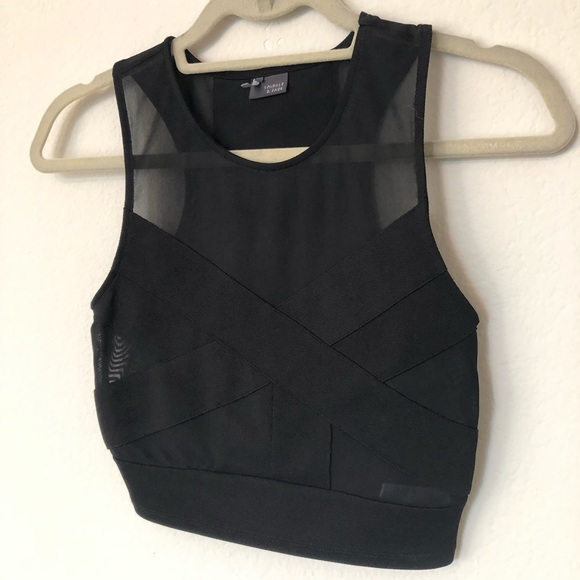 Urban Outfitters Tops - Urban Outfitters Sparkle & Fade Crop Top S